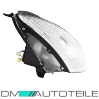 Set Headlights right & left H4 clear glass chrome for Fo
