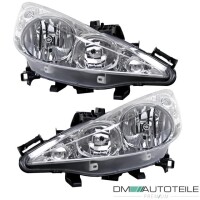 Set Peugeot 207 Headlights LH+RH Halogen gallery