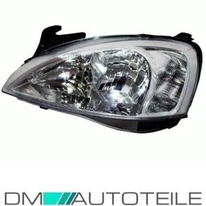 Opel (Vauxhall) Corsa C Combo clear glass headlights left...