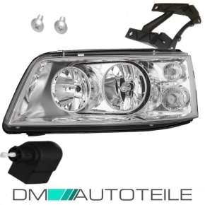 VW T5 clear glass headlights left 03-09 H7/H1 + actuator
