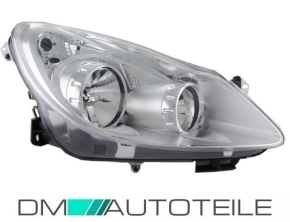 Opel (Vauxhall) Corsa D clear glass headlight right 06-11 H7/H1 Valeo System 8-pin