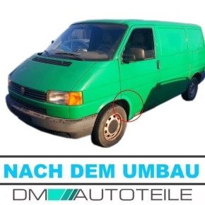 für VW T4 1990-2003 passend 2x Reparaturblech Schweller Kotflügel vorne Radlauf 