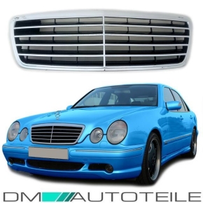 Mercedes E-Class W210 Front Grille 99-02 Avantgarde chrome design Facelift