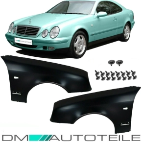 Set Mercedes W208 C208 left + right wing panel + mounting...