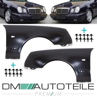 Set Mercedes E-Class W210 S210 Right + Left Wing Panel 95-99 + Mounting accessories