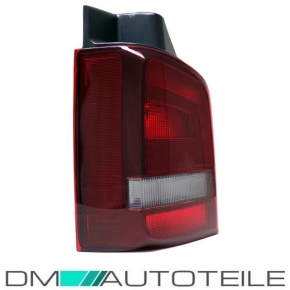 VW T5 GP Facelift Rear Light Left Clear Glas Red Smoke OEM Year 09-15