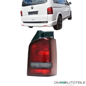 VW T5 GP Facelift Rear Light Right Clear Glas Red Smoke...