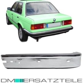 BMW 3er E30 Rear Bumper Corner Left + Chrome 82-87