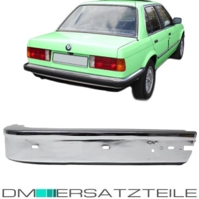 BMW 3er E30 Rear Bumper Corner Right + Chrome 82-87