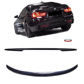 Sport-Performance Rear Roof Trunk Lip Spoiler Black+ Flaps fits on BMW  1-Series F20 F21