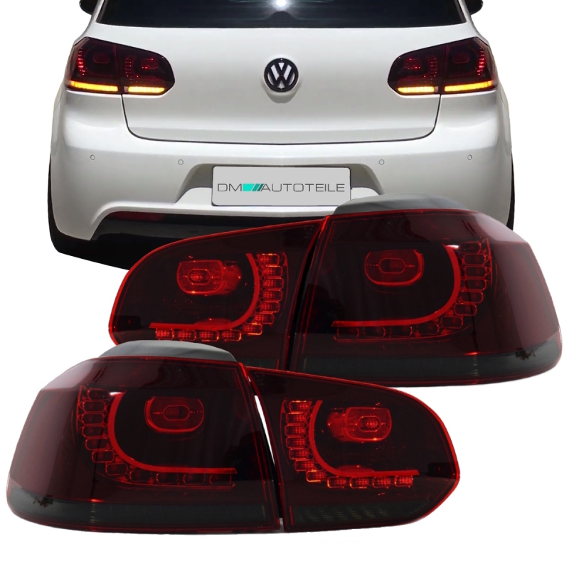 Set Rear Lights Tail dynamic Indicator Red White fits on VW Golf