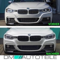 Sport-Performance Front Spoiler Splitter Black Matt +Kidney 