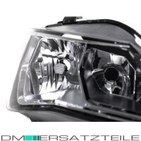 Set Seat Ibiza 6J Headlight Left + Right Chrome Black 12-15 