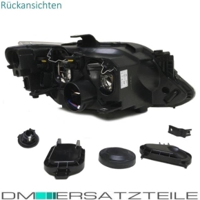 SET Seat Ibiza 6J Scheinwerfer Rechts Klarglas Chrom Schwarz 12-15 H7/H7 + Birnen SET