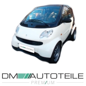 SET Smart Fortwo Coupe Cabrio 450 Mittelstück+Spoiler Stoßstange+Kühlergitter 03-07