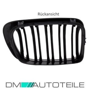 SET Black Gloss Front Grille Dual Slat fits BMW E46 Coupe Convertible 99-03 & M3