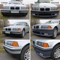 Stoßstange vorne LACKIERT +GT Lippe passt für BMW