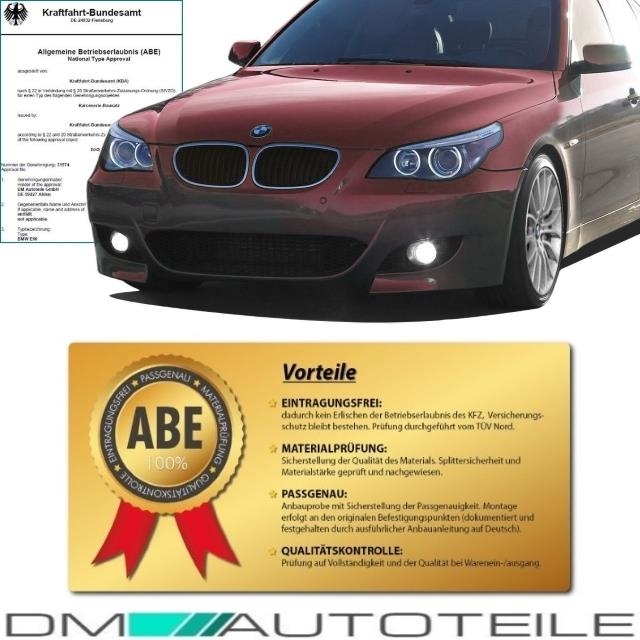 BMW E60 E61 Sport Stoßstange LACKIERT PDC & SRA ab 03-07 ...