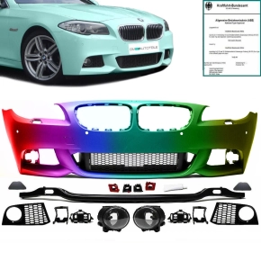 PAINTED COLOUR Sport Front Bumper PDC fits BMW 5 F10 F11...