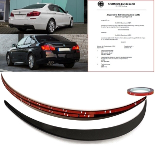 PERFORMANCE Roof Rear Lip Spoiler Boot BLACK GLOSS Trunk fits on BMW F10 Sedan 