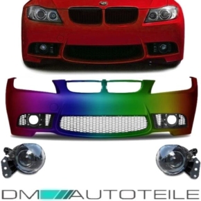 Front Sport Stoßstange Evo Look +NSW passt für BMW 3er E90 E91 bj 05-08 LACKIERT