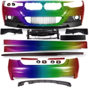 Sport-Performance Bodykit PAINTED Diffusor for 1 pipe...