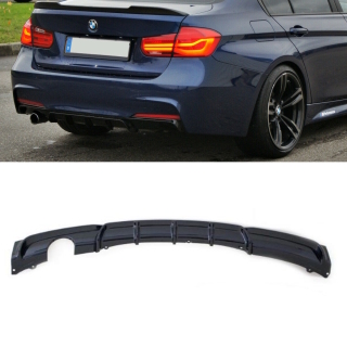 Black Gloss Sport Performance Rear Diffusor Fits On Bmw F30 F31 M Sport 316 3