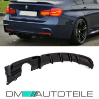 BLACK GLOSS Sport-Performance Rear Diffusor fits on BMW F30 