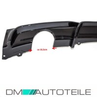 BLACK GLOSS Sport-Performance Rear Diffusor fits on BMW F30 