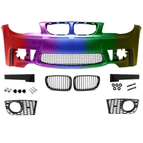 Set PAINTED BMW 1-series E81 E82 E87 Bumper without Park...