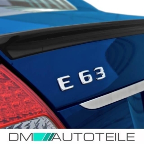 Mercedes W211 Rear Spoiler Black painted + Accessories for E63 AMG