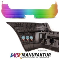 Mercedes ML W163 Rear Bumper 01-05 without Park Assist trail