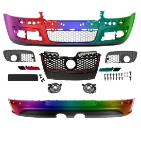 Set Painted VW Golf 5 V GTI R32 Front Bumper complete...