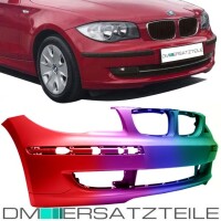 Set BMW E81 E87 E82 E88 1-Series Front Bumper w/o PDC/SRA 04