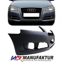PAINTED Audi A3 8P 8PA Facelift Front Bumper + Screws comple