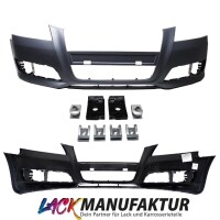 PAINTED Audi A3 8P 8PA Facelift Front Bumper + Screws comple