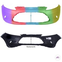 Ford Fiesta JA8 Front Bumper without fog lights 08-12 PAINTE