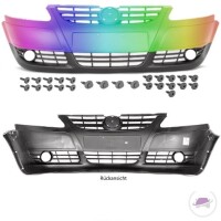 VW Fox 5Z1 Front Bumper 05-10 for fog lights PAINTED 2