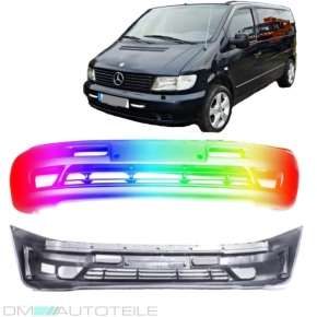 Set PAINTED Mercedes Viano/Vito Front Bumper 95-03 top part