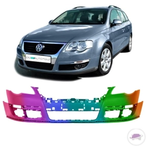 Set Painted VW Passat 3C Front Bumper 05-10 without Park...