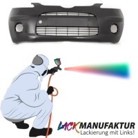 Set PAINTED Hyundai l10 Front Bumper 08-11 Black Complete wi