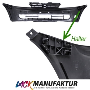 Set PAINTED Opel (Vauxhall) Corsa C Combo Front Bumper 00-03 Black made from ABS