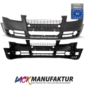 Set PAINTED Audi A4 8E B7 Front Bumper 04-08 primed without preparation for Park Assist