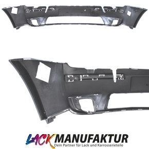 Set Painted Ford Mondeo Front Bumper 04-07 without Headlamp washer system with holes for fog lights Primed