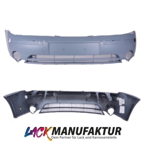 Set painted Ford Mondeo Front Bumper 00-03 primed with holes for fog lights without beams