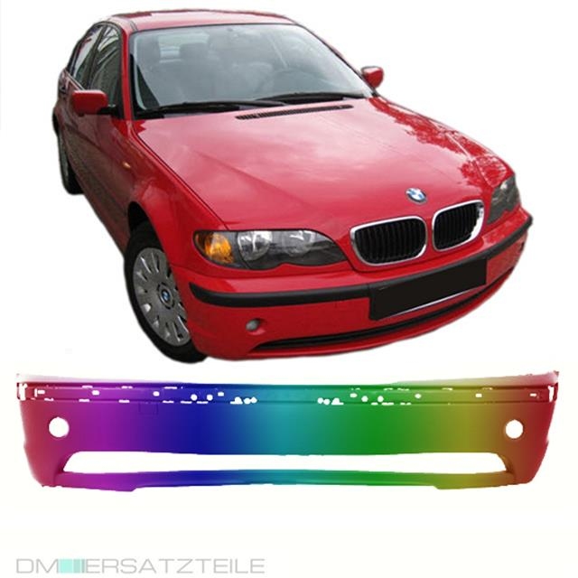 Set Painted BMW E46 Limo-Estate Front Bumper 01-05 primed without Headlamp  washer system or