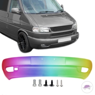 VW T4 Caravelle Front Bumper GP 96-03 + 6-piece Fitting Material PAINTED