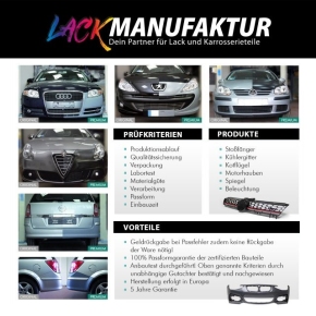 Set Painted VW T5 Multivan Caravelle Front Bumper 03-09 No Headlamp Washer System/Park Assist