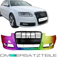 Set Painted Audi A6 4F Facelift Front Bumper 08-11 Primed...