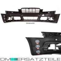 Set Painted Audi A6 4F Facelift Front Bumper 08-11 Primed fo